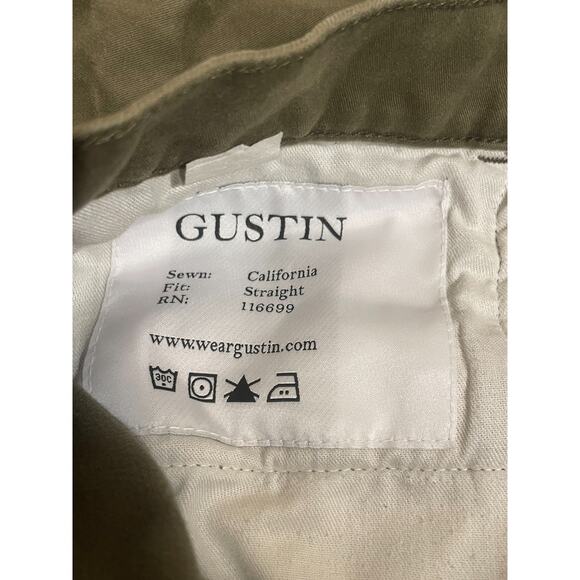 Gustin Pants Men 32x32 American Dark Green California Trousers Button Fly - Picture 11 of 14